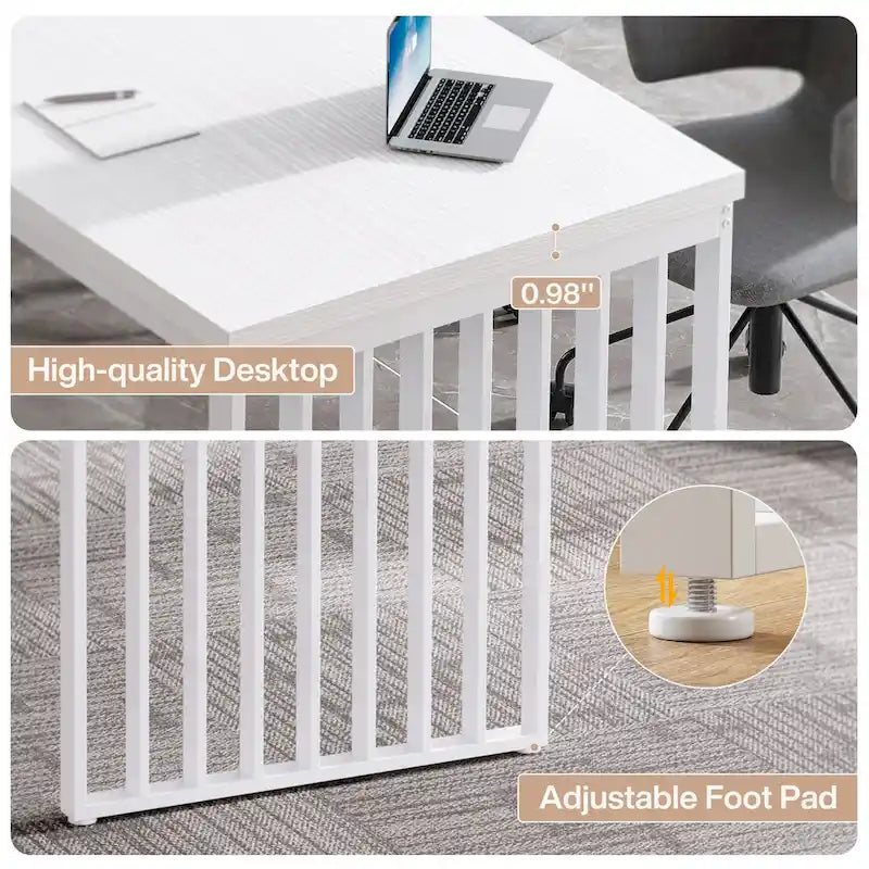 6.5ft Rectangular Conference Meeting Table for Home Office