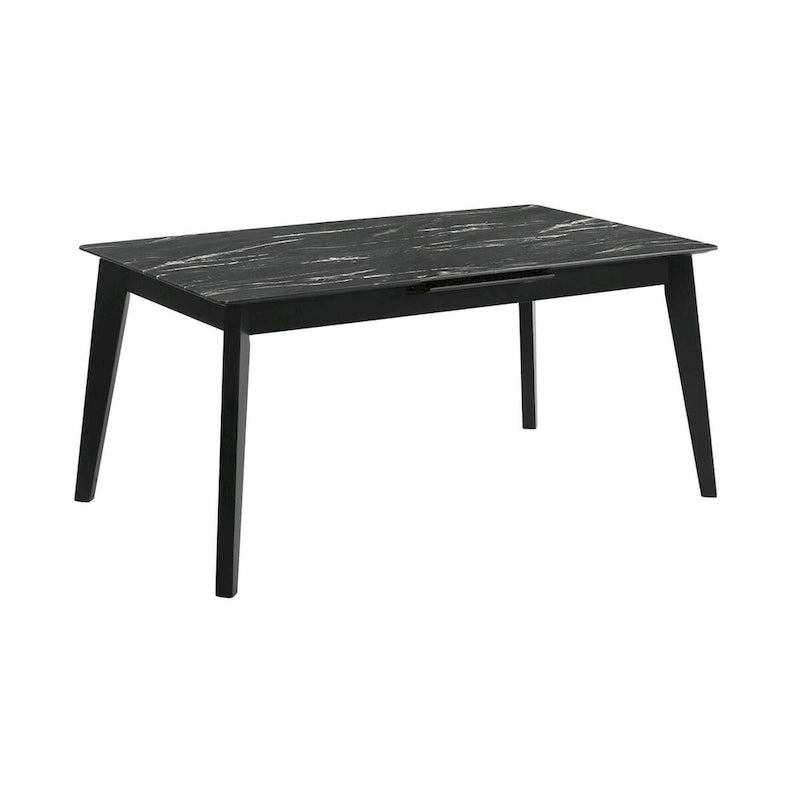 Bellingham Black Dining Table with Self-Storing Extension Leaf