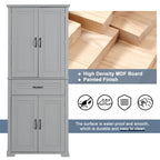 Bathroom Storage Cabinet with Doors and Drawer