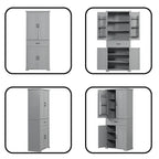 Bathroom Storage Cabinet with Doors and Drawer