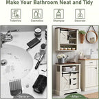 Bathroom Floor Cabinet - 12D x 23.5W x 32H