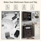 Bathroom Floor Cabinet - 12D x 23.5W x 32H