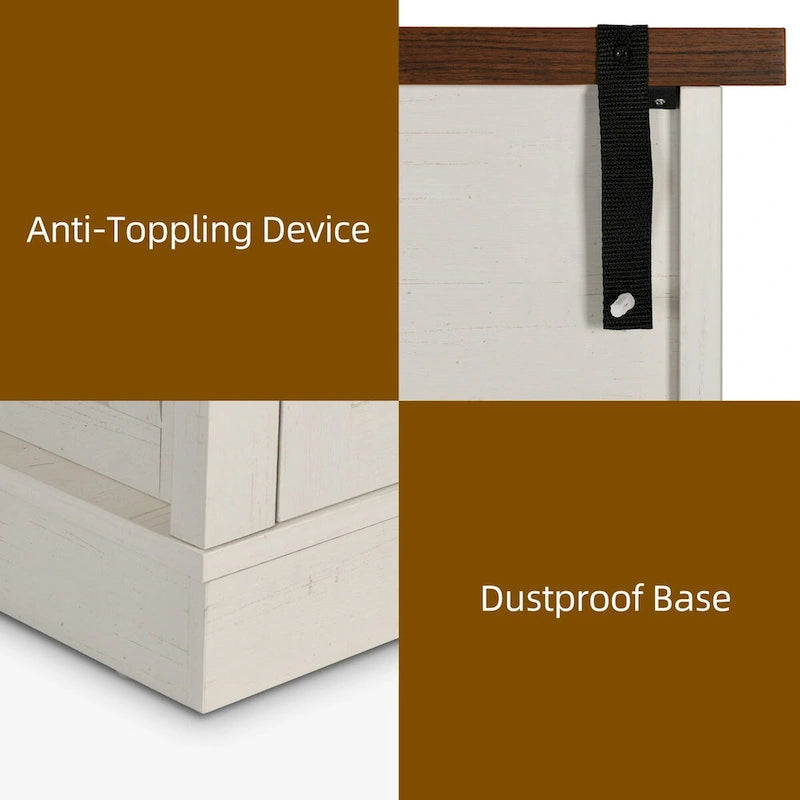 Moasis 66 Tall Freestanding Kitchen Pantry Cabinet with Glass Doors