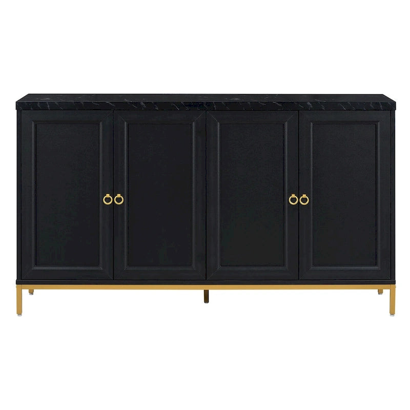 Sideboard with Extra Large Storage Space and Metal Handles