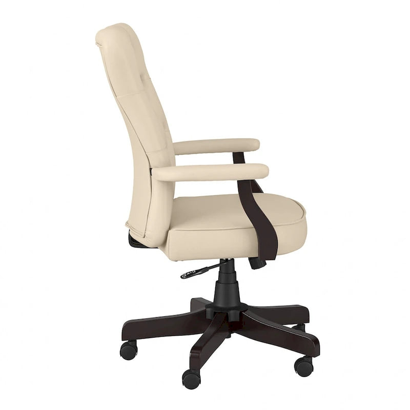 Cabot High Back Tufted Office Chair with Arms by Bush Furniture
